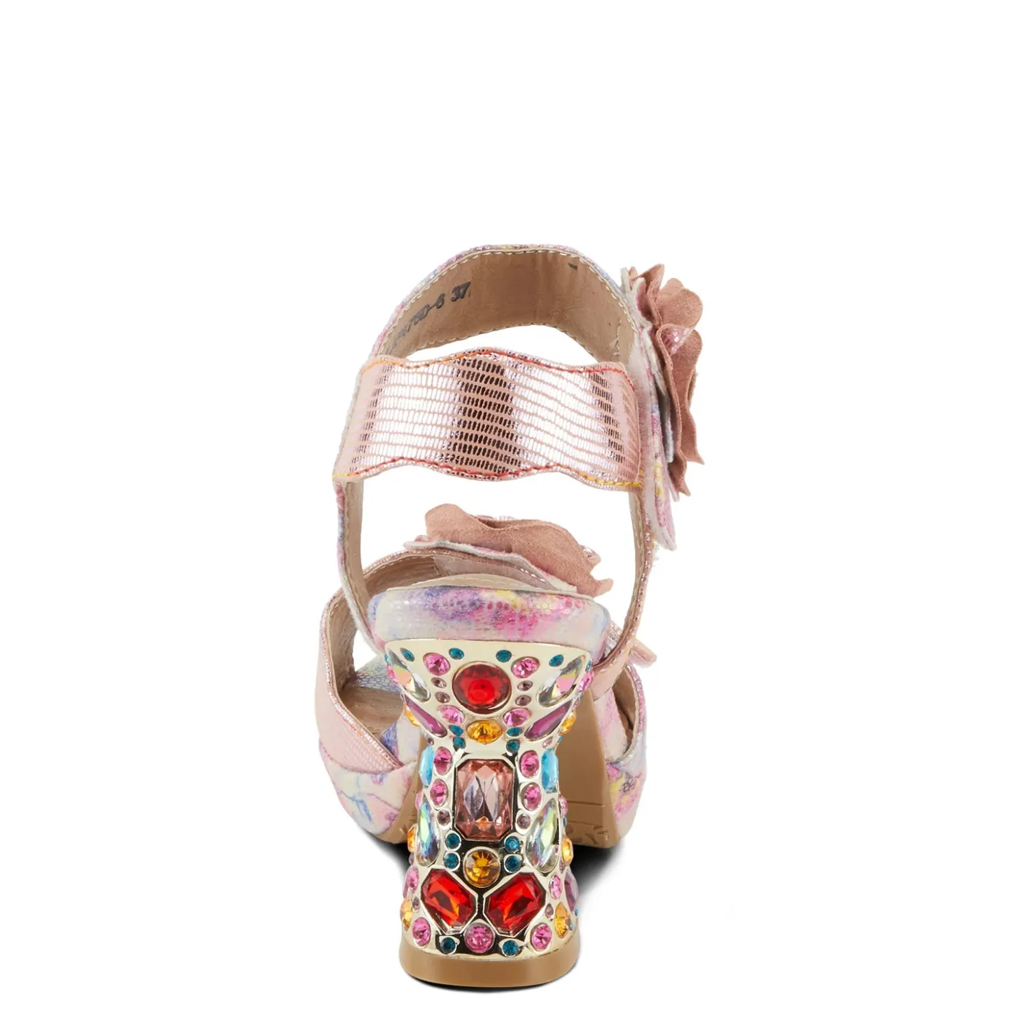 Heeled Sandals*L Artiste Women's L'Artiste By Spring Step, Smashing Sandal Pink Multi