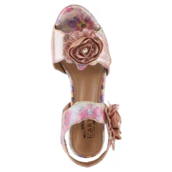 Heeled Sandals*L Artiste Women's L'Artiste By Spring Step, Smashing Sandal Pink Multi