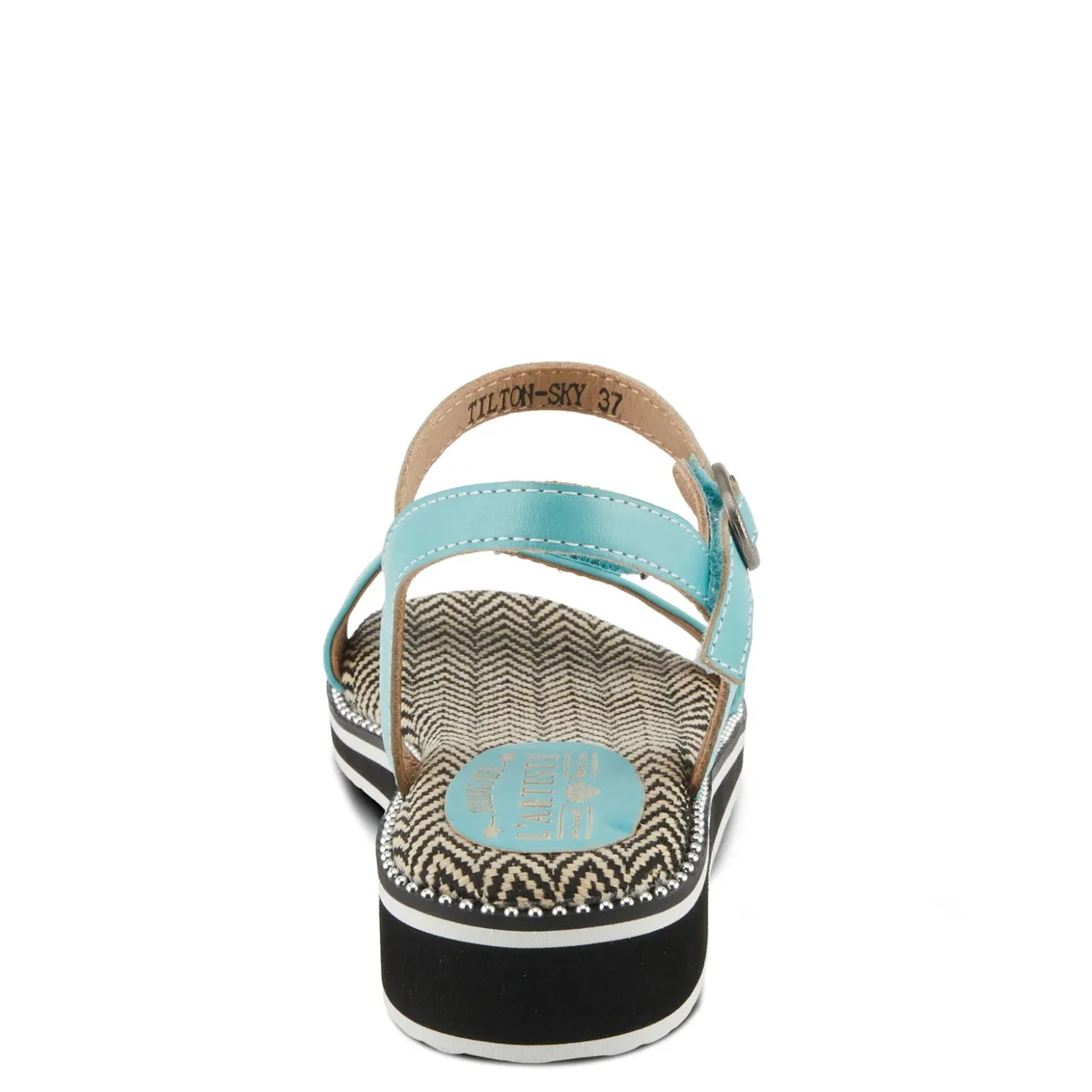 Wedges*L Artiste Women's L'Artiste By Spring Step Tilton Wedge Sandal Sky Blue
