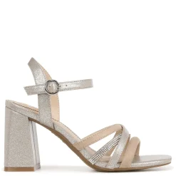 Heeled Sandals*LifeStride Women's , Belle Sandal Champagne Deerskin