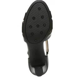 Heeled Sandals*LifeStride Women's , Caramel Sandal Black Smooth
