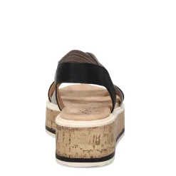 Wedges*LifeStride Women's , Clementine Sandal Black