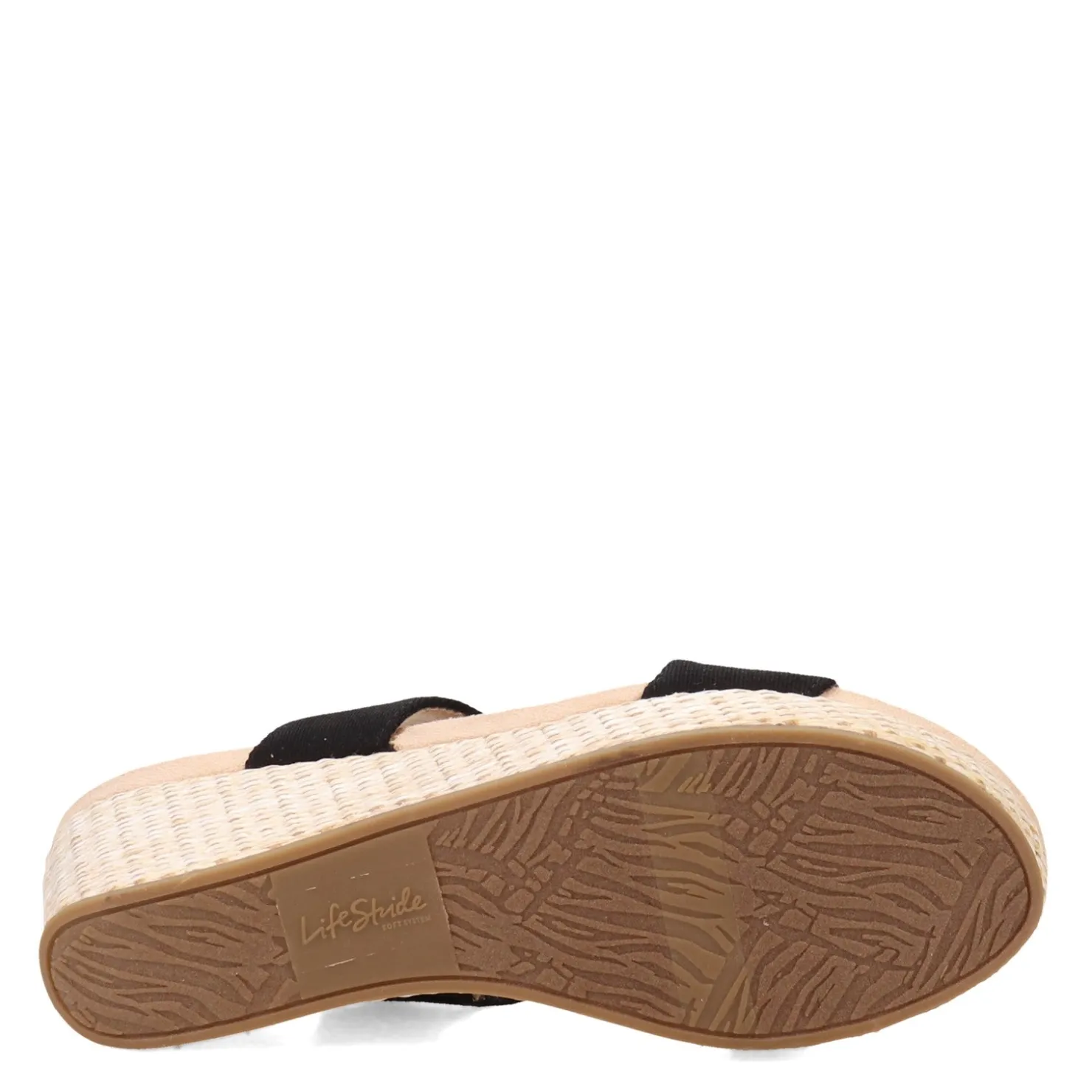 Wedges*LifeStride Women's , Delta Sandal Black