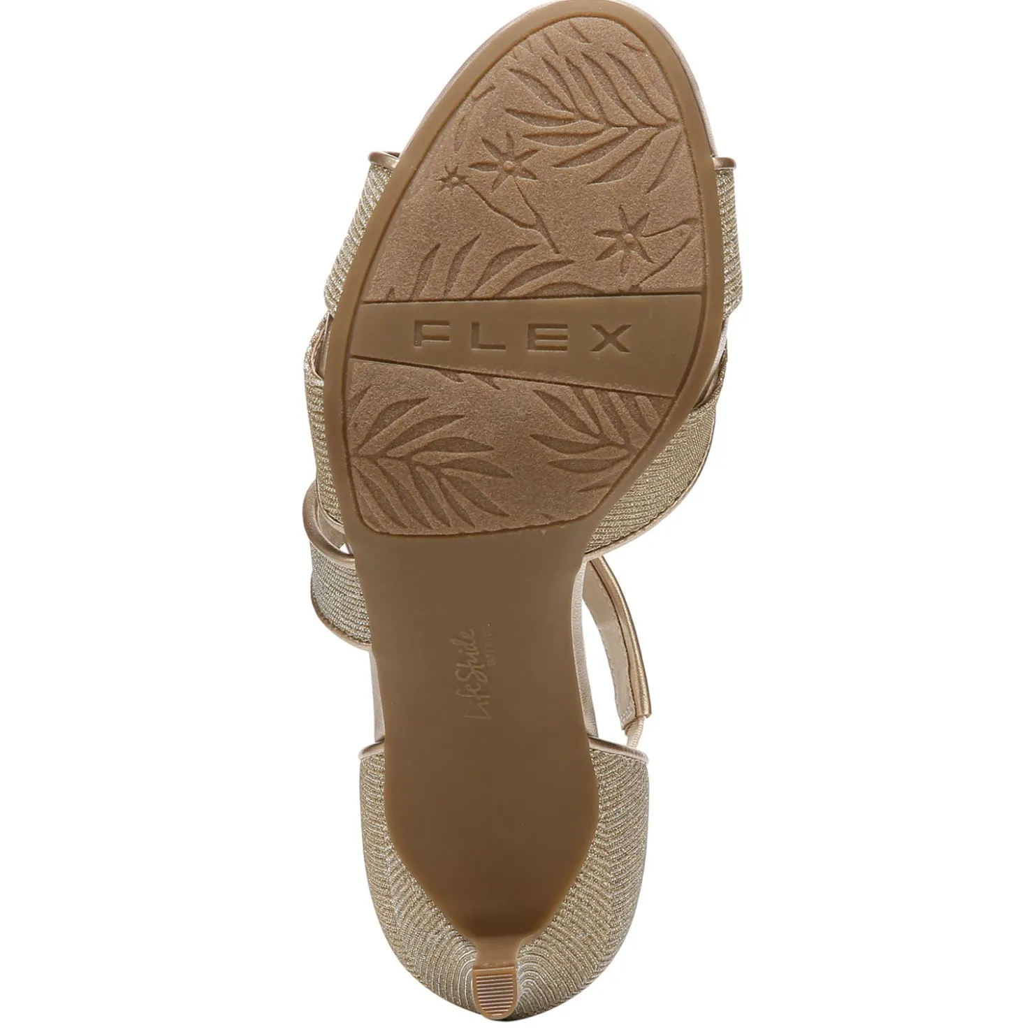 Heeled Sandals*LifeStride Women's , Mega Sandal Platino