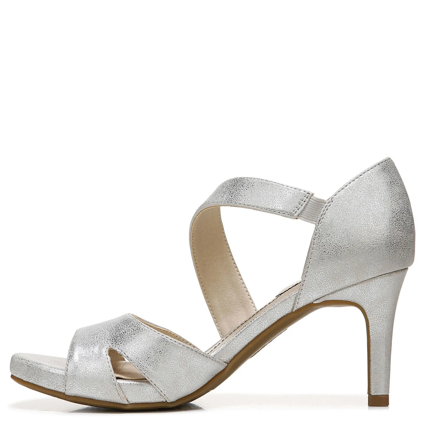Heeled Sandals*LifeStride Women's , Mega Sandal Silver