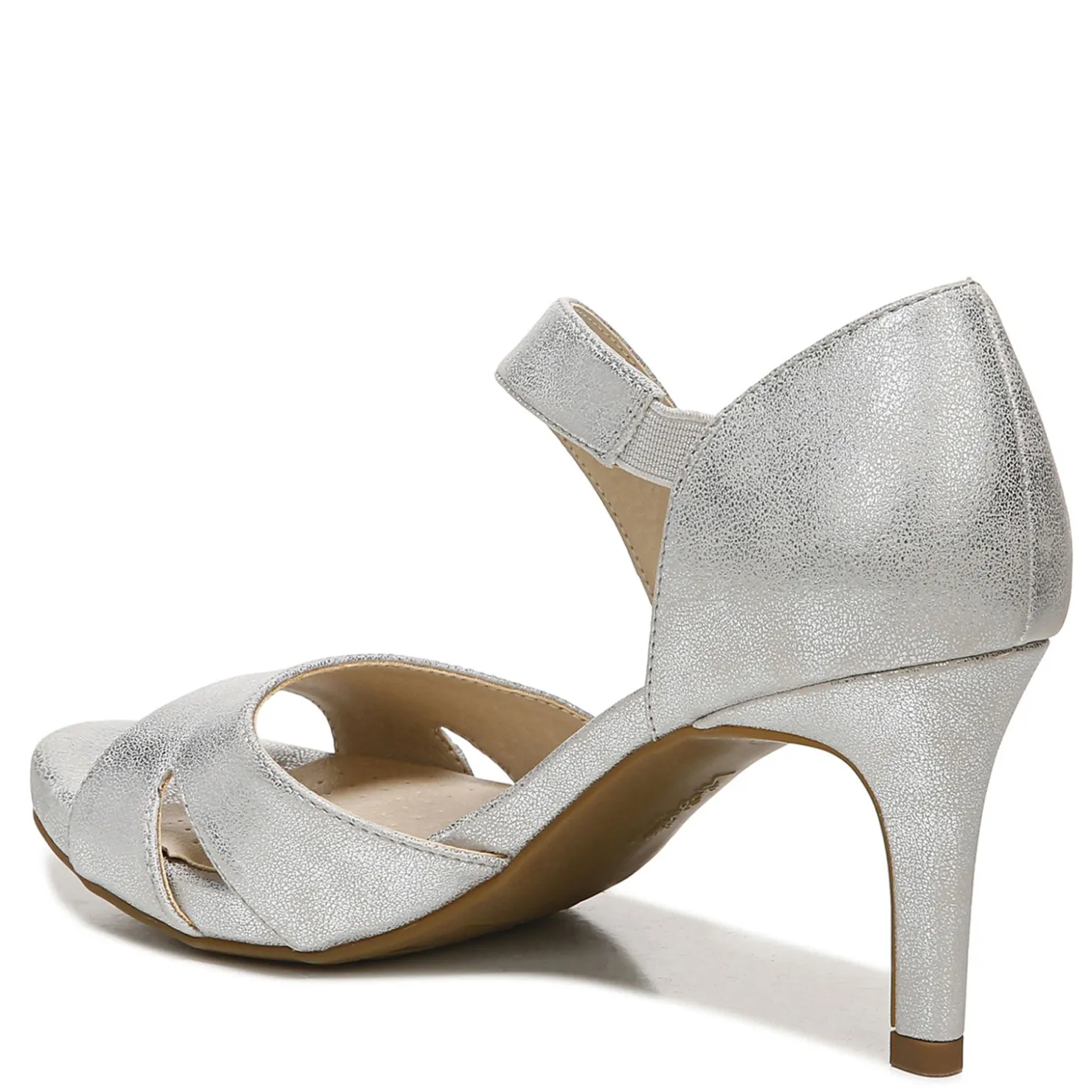 Heeled Sandals*LifeStride Women's , Mega Sandal Silver