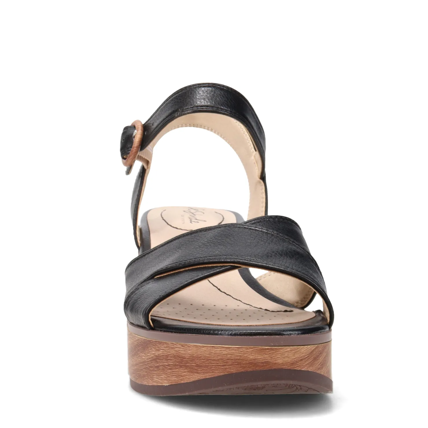 Heeled Sandals*LifeStride Women's , Peachy Sandal Black