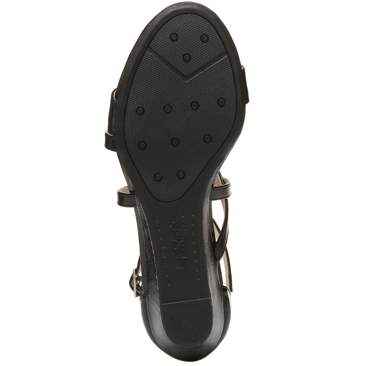 Wedges*LifeStride Women's , Yolanda Sandal Black
