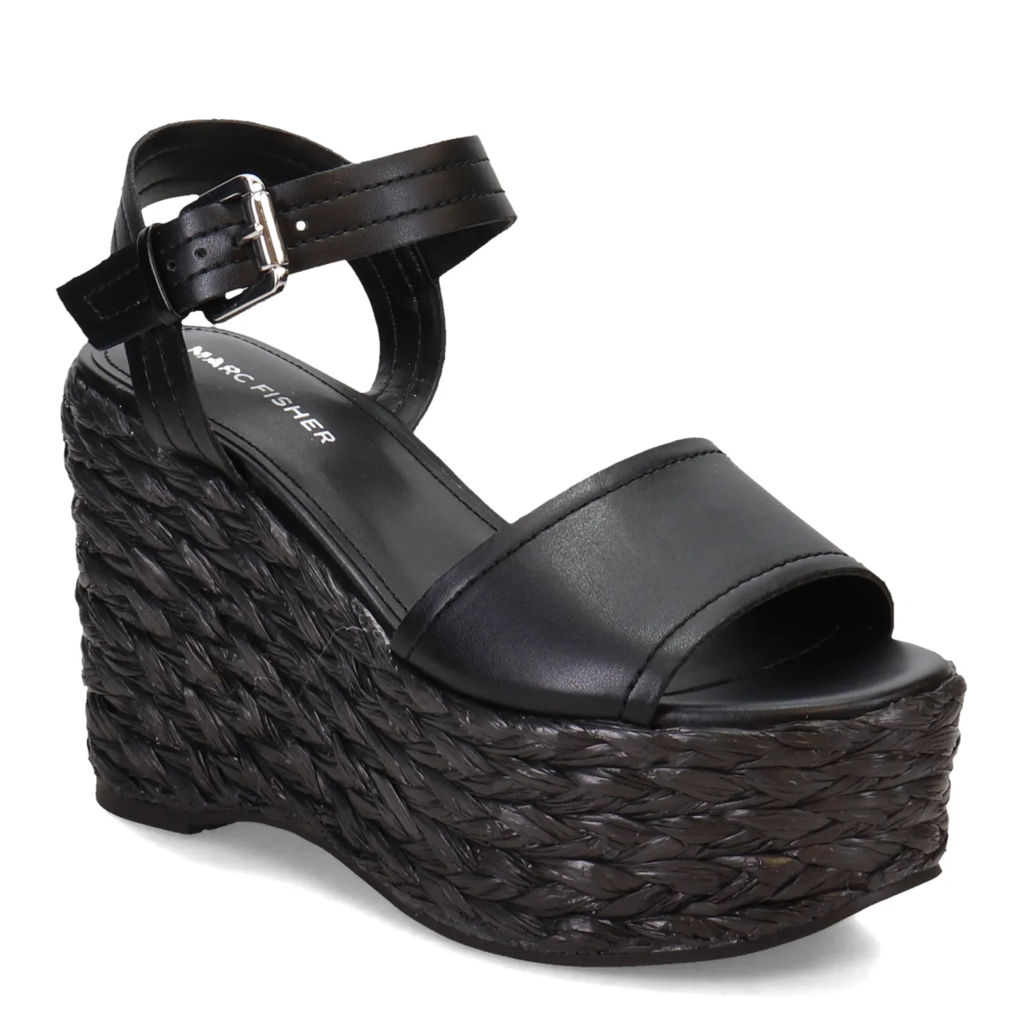 Wedges*Marc Fisher Women's , Burian Sandal Black
