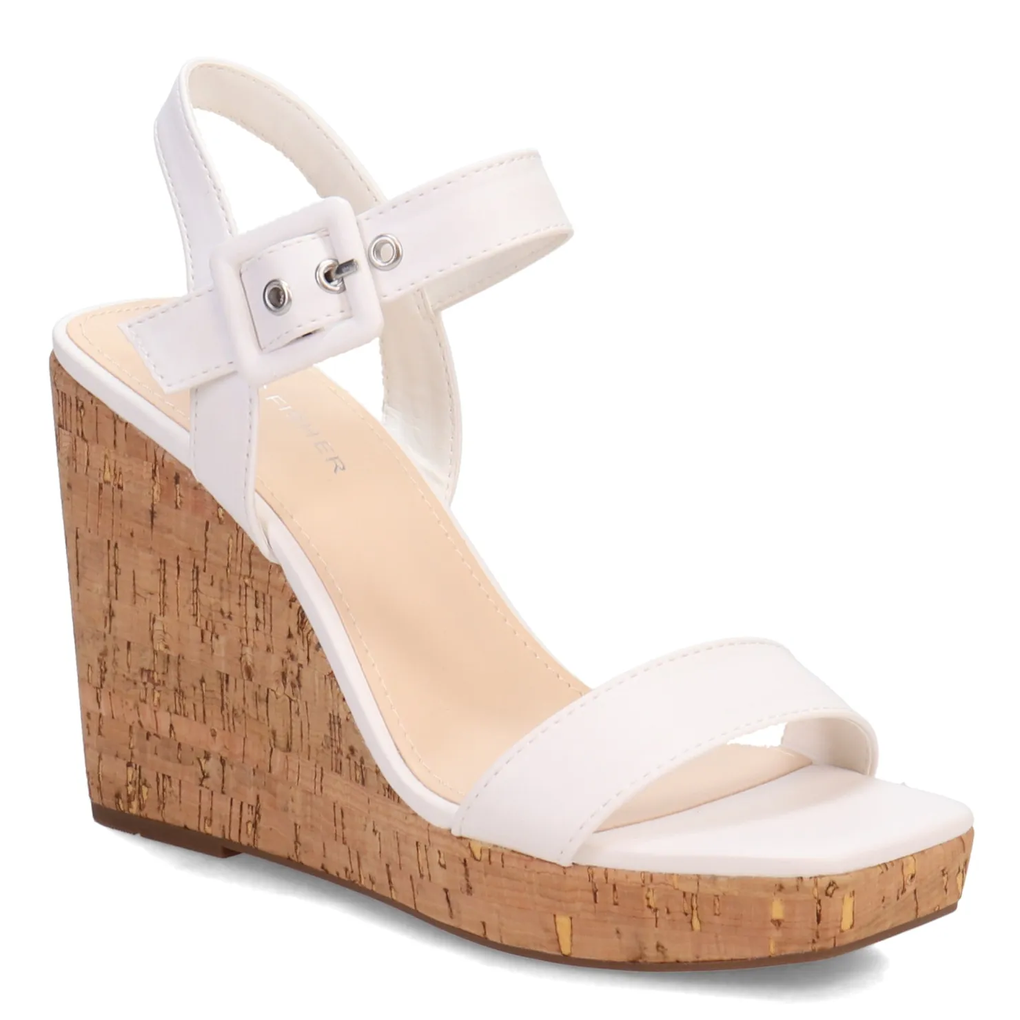 Wedges*Marc Fisher Women's , Lukey Sandal White