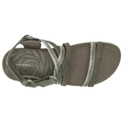 Footbed Sandals*Merrell Women's , Terran Cush 3 Lattice Sandal Olive