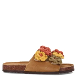 Footbed Sandals*Muk Luks Women's , Terra Turf Flora Sandal Brown