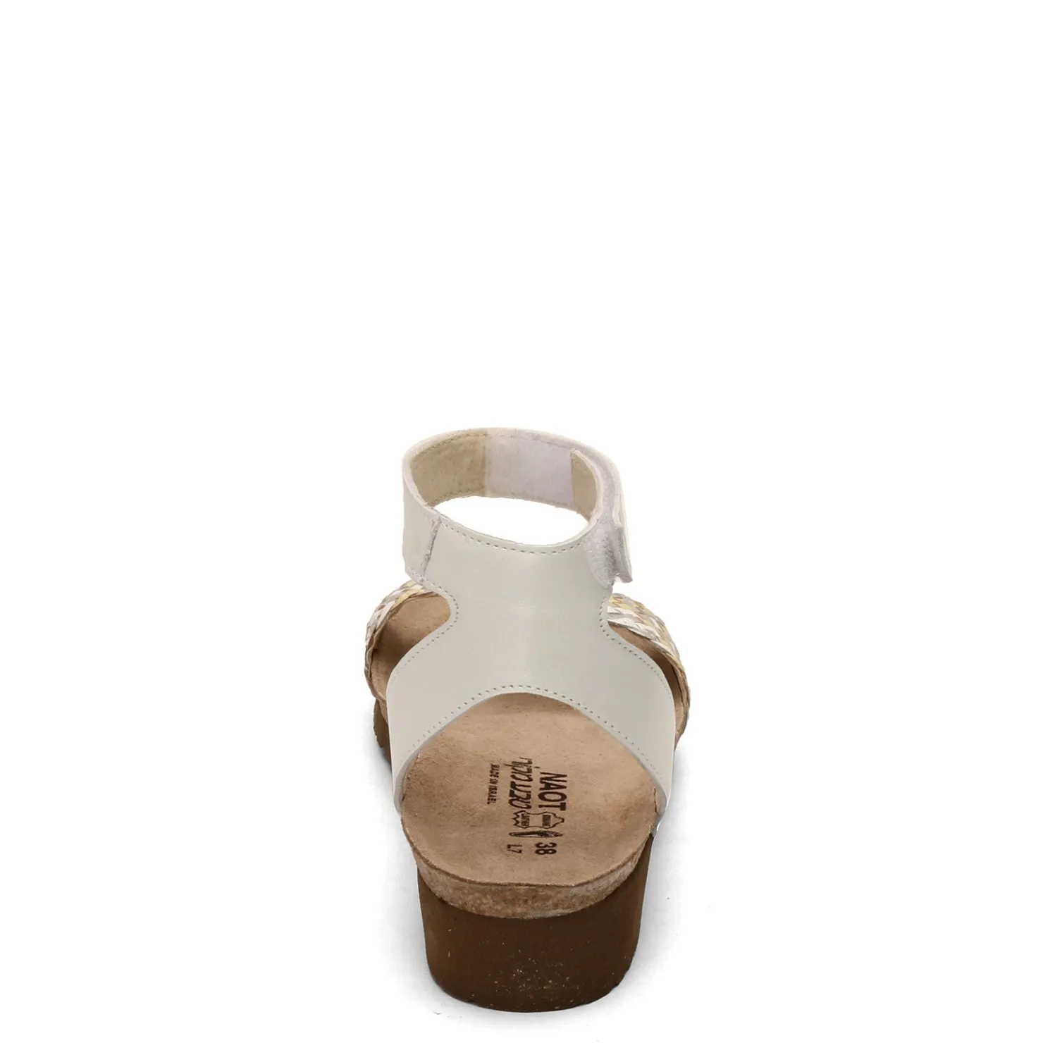 Footbed Sandals*Naot Women's , Abbie Sandal White Metallic