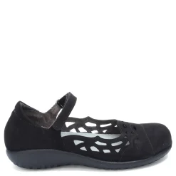 Footbed Sandals*Naot Women's , Agathis Maryjane Black Velvet Nubuck