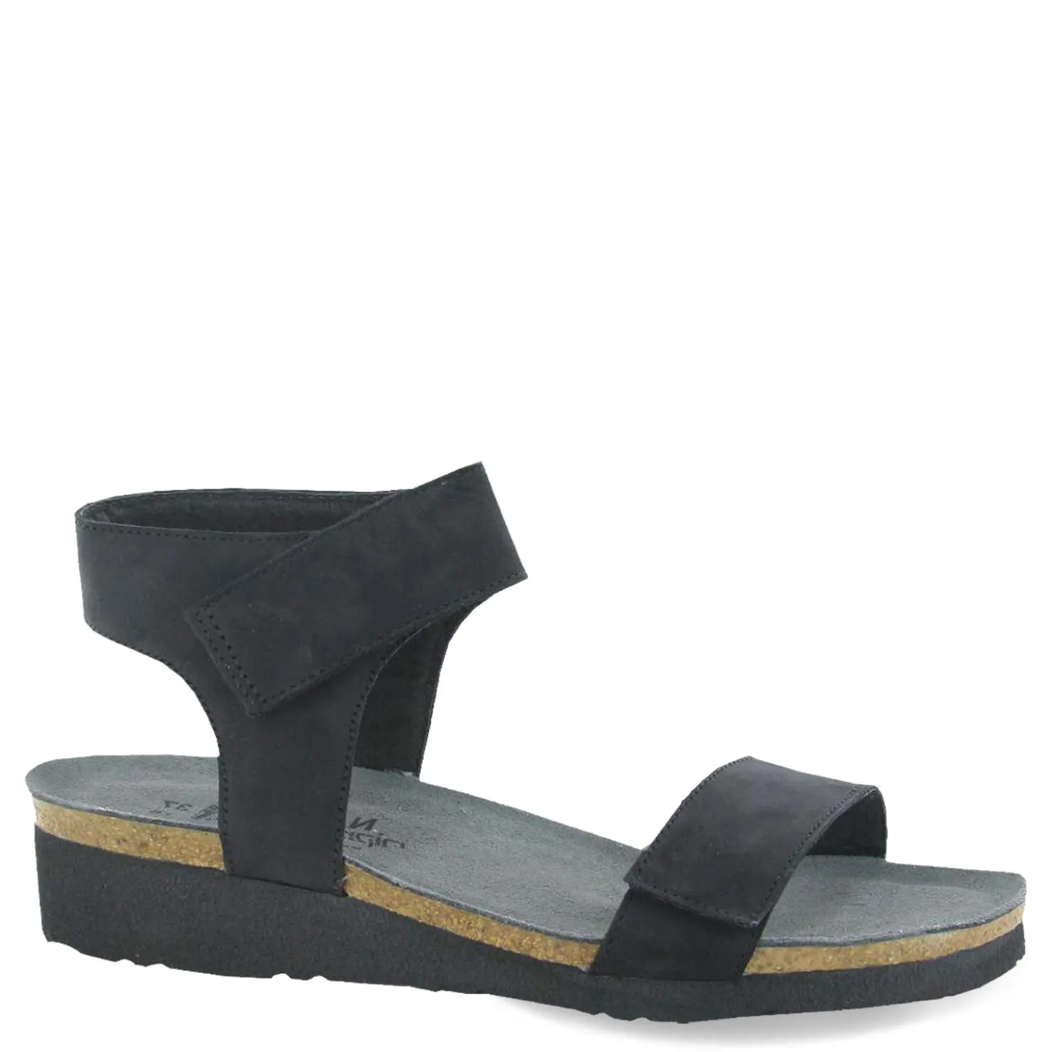 Footbed Sandals*Naot Women's , Alba Wedge Sandal Black