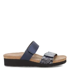 Footbed Sandals*Naot Women's , Althea Sandal Navy Python/Polar Sea