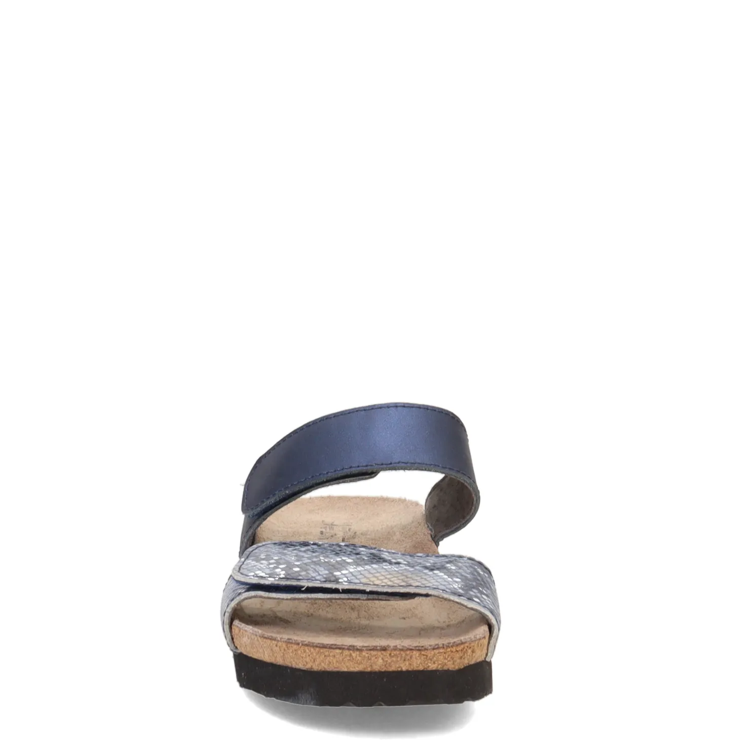 Footbed Sandals*Naot Women's , Althea Sandal Navy Python/Polar Sea
