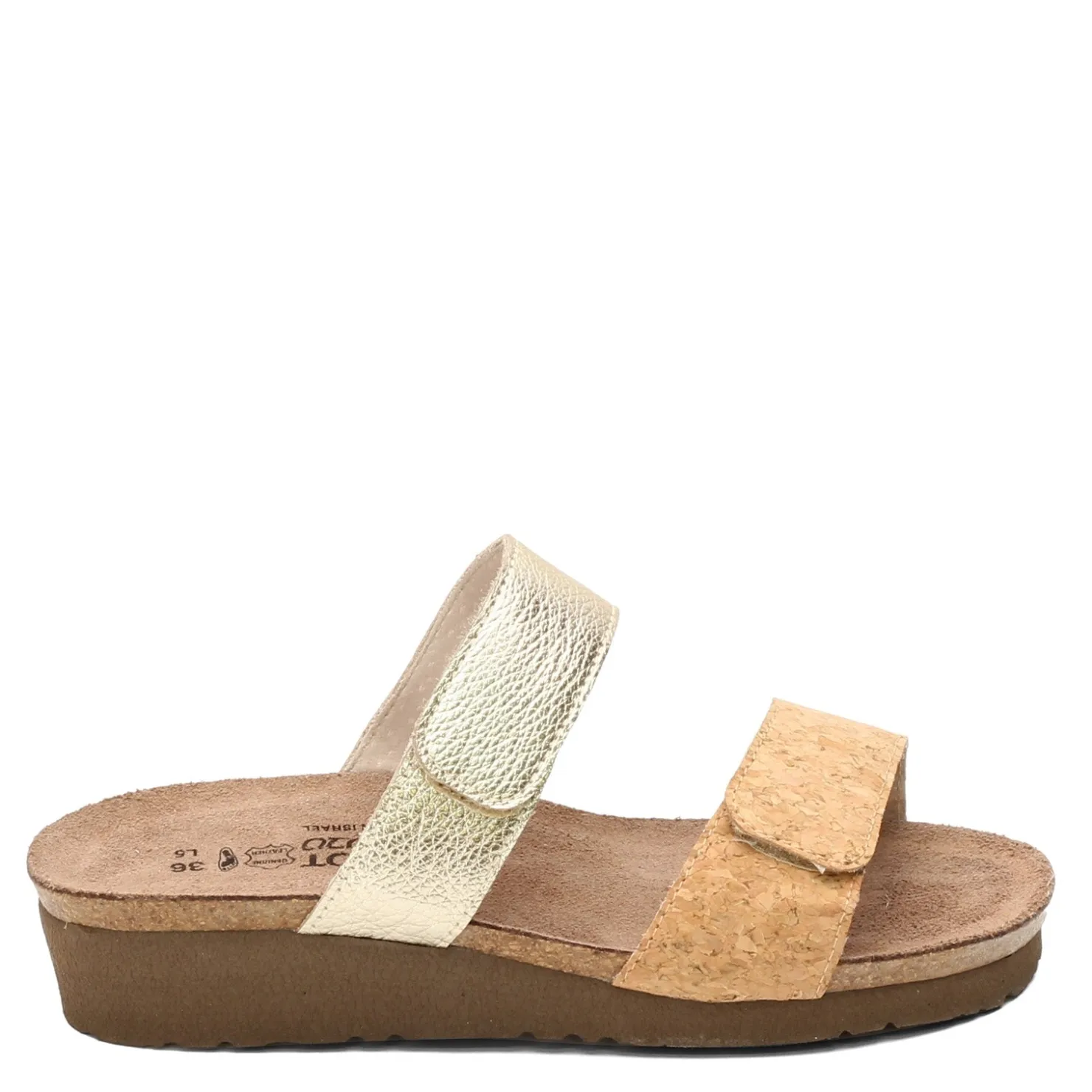 Footbed Sandals*Naot Women's , Althea Sandal Cork/Gold