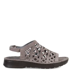 Footbed Sandals*Naot Women's , Amadora Sandal Grey Nubuck