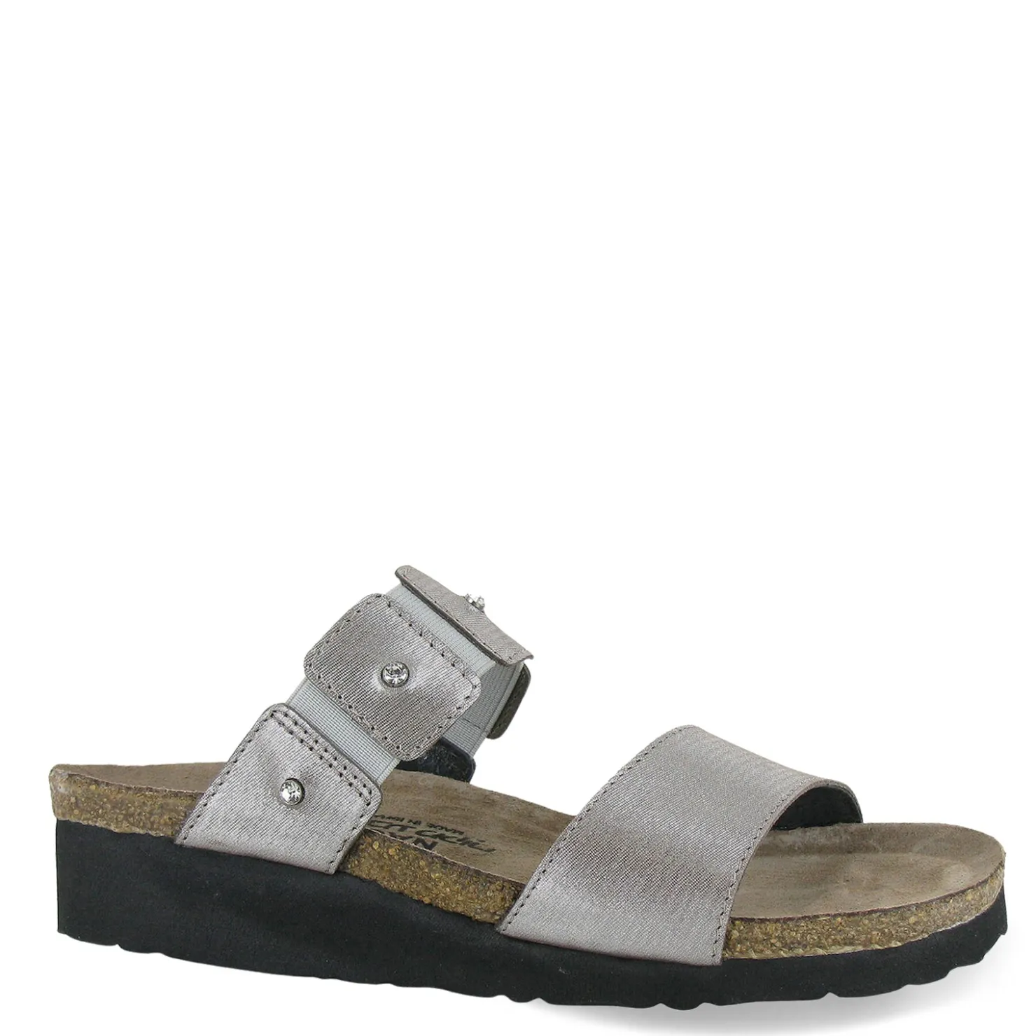 Footbed Sandals*Naot Women's , Ashley Sandal Silver Threads