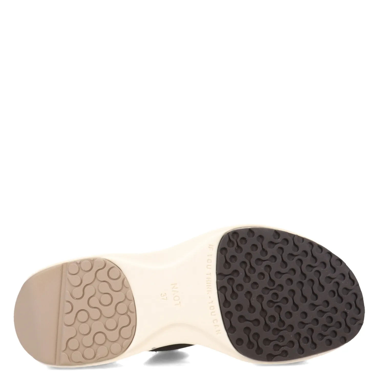 Footbed Sandals*Naot Women's , Calliope Sandal Black/Silver