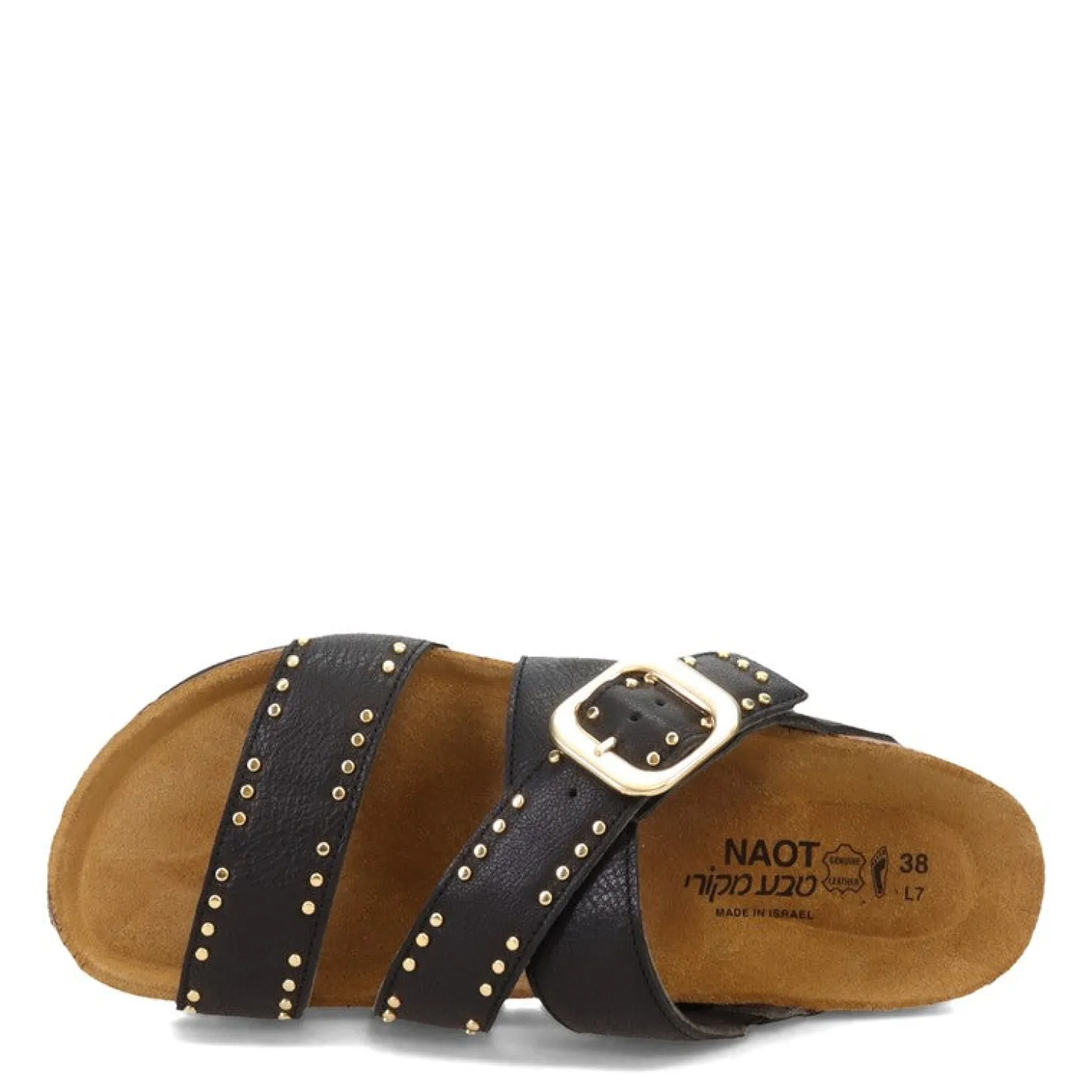 Footbed Sandals*Naot Women's , Carolina Sandal Black