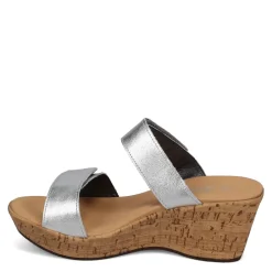 Wedges*Naot Women's , Caveran Sandal Silver
