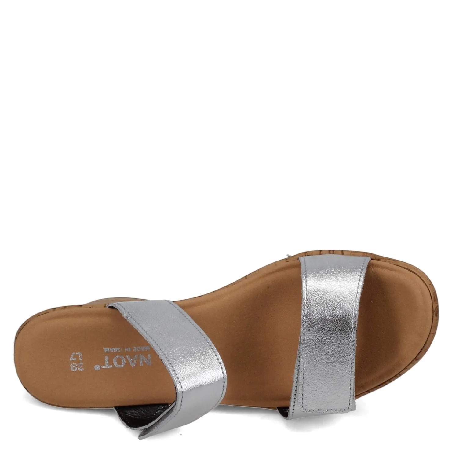 Wedges*Naot Women's , Caveran Sandal Silver