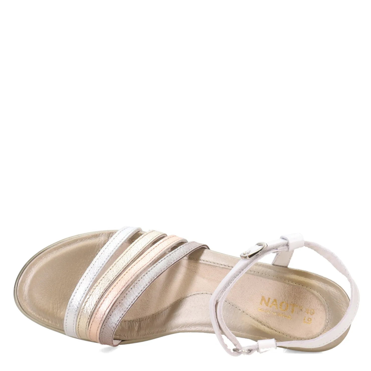 Heeled Sandals*Naot Women's , Current Sandal Metallic Silver