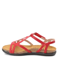 Footbed Sandals*Naot Women's , Dorith Sandal Kiss Red