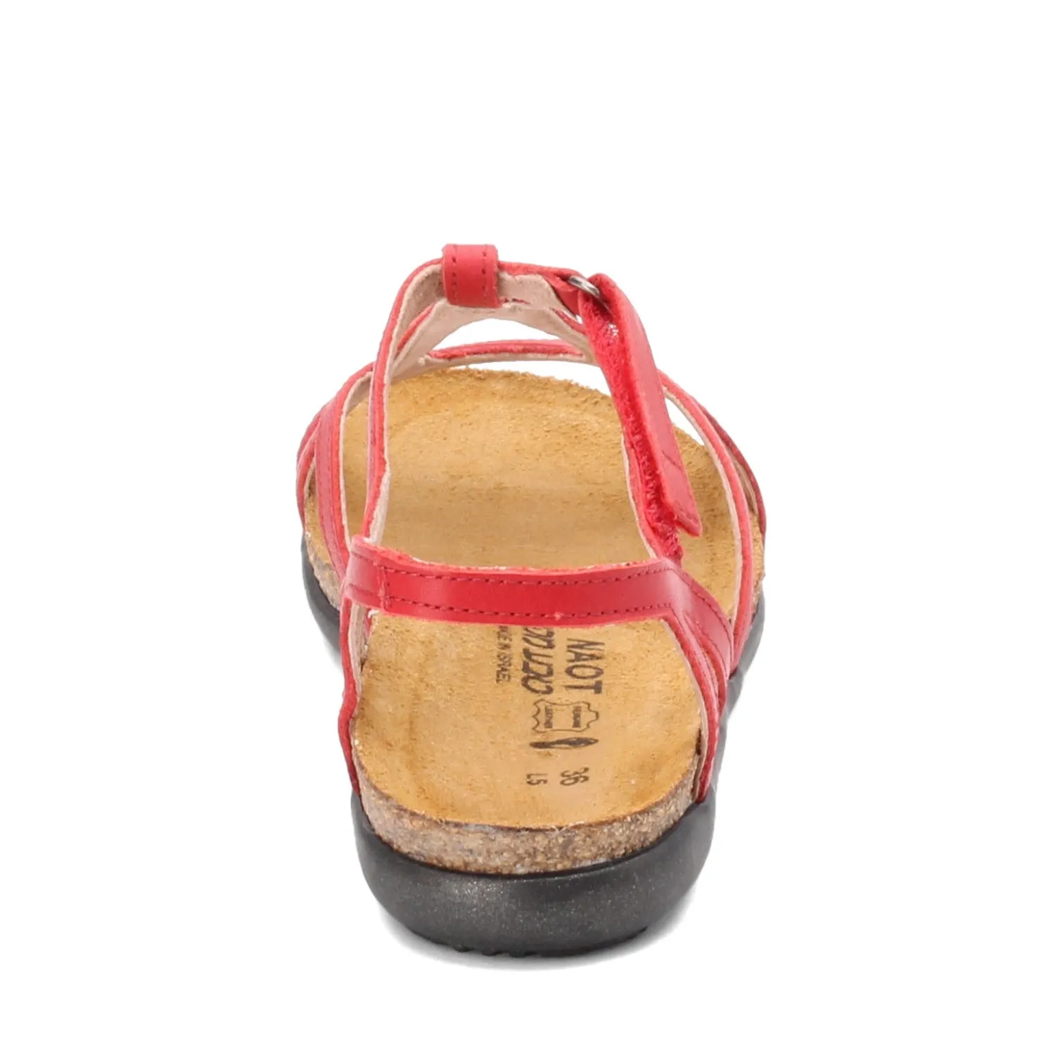 Footbed Sandals*Naot Women's , Dorith Sandal Kiss Red