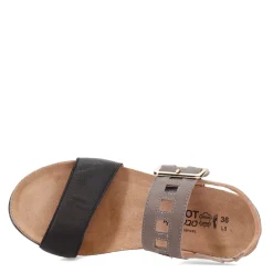 Footbed Sandals*Naot Women's , Dynasty Sandal Black Grey