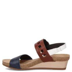 Footbed Sandals*Naot Women's , Dynasty Sandal Blue / Tan