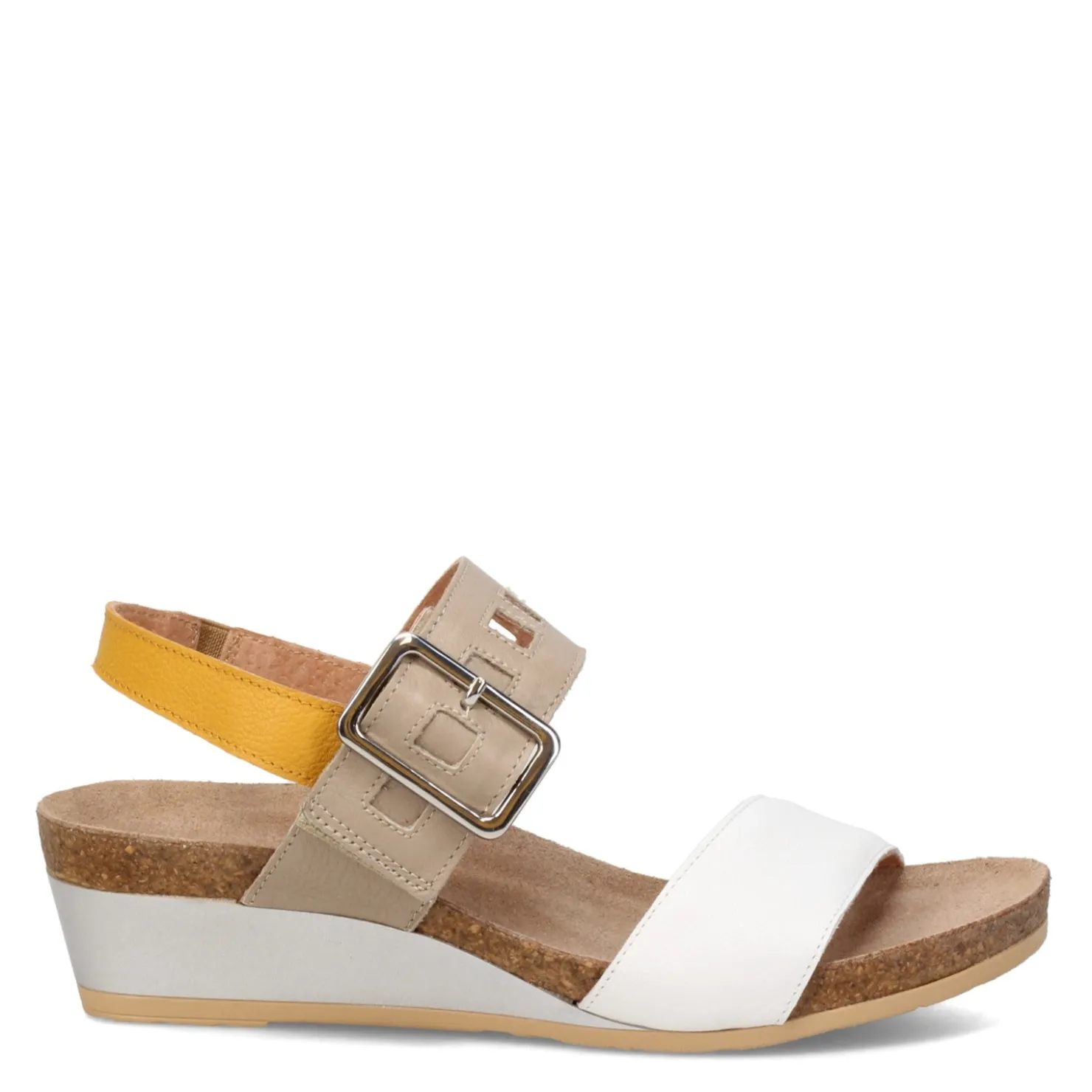 Footbed Sandals*Naot Women's , Dynasty Sandal White / Beige