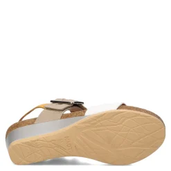 Footbed Sandals*Naot Women's , Dynasty Sandal White / Beige