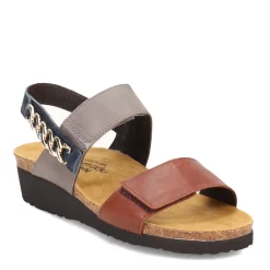 Footbed Sandals*Naot Women's , Eliana Sandal Chestnut/Foggy Gray/Ink