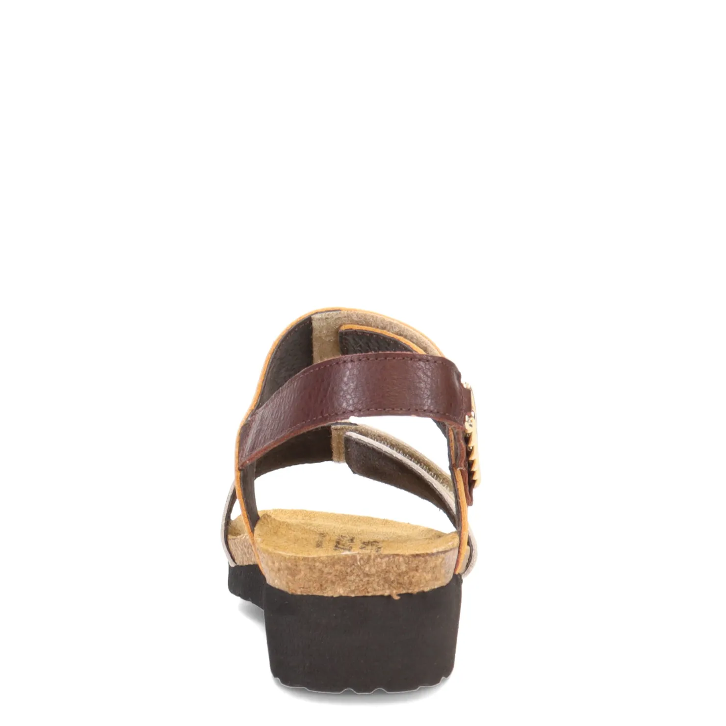 Footbed Sandals*Naot Women's , Eliana Sandal Ivory/Marigold/Brown