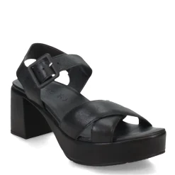 Footbed Sandals*Naot Women's , Elite Sandal Black Shiny