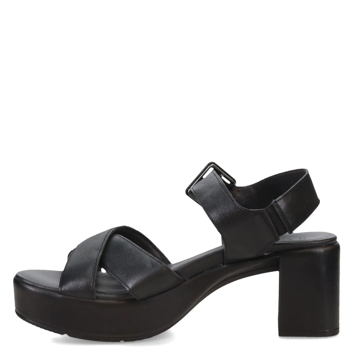 Heeled Sandals*Naot Women's , Elite Sandal Black Shiny
