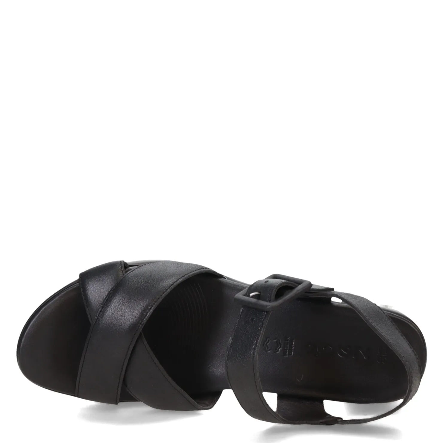 Heeled Sandals*Naot Women's , Elite Sandal Black Shiny