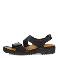 Footbed Sandals*Naot Women's , Enid Sandal Jet Black