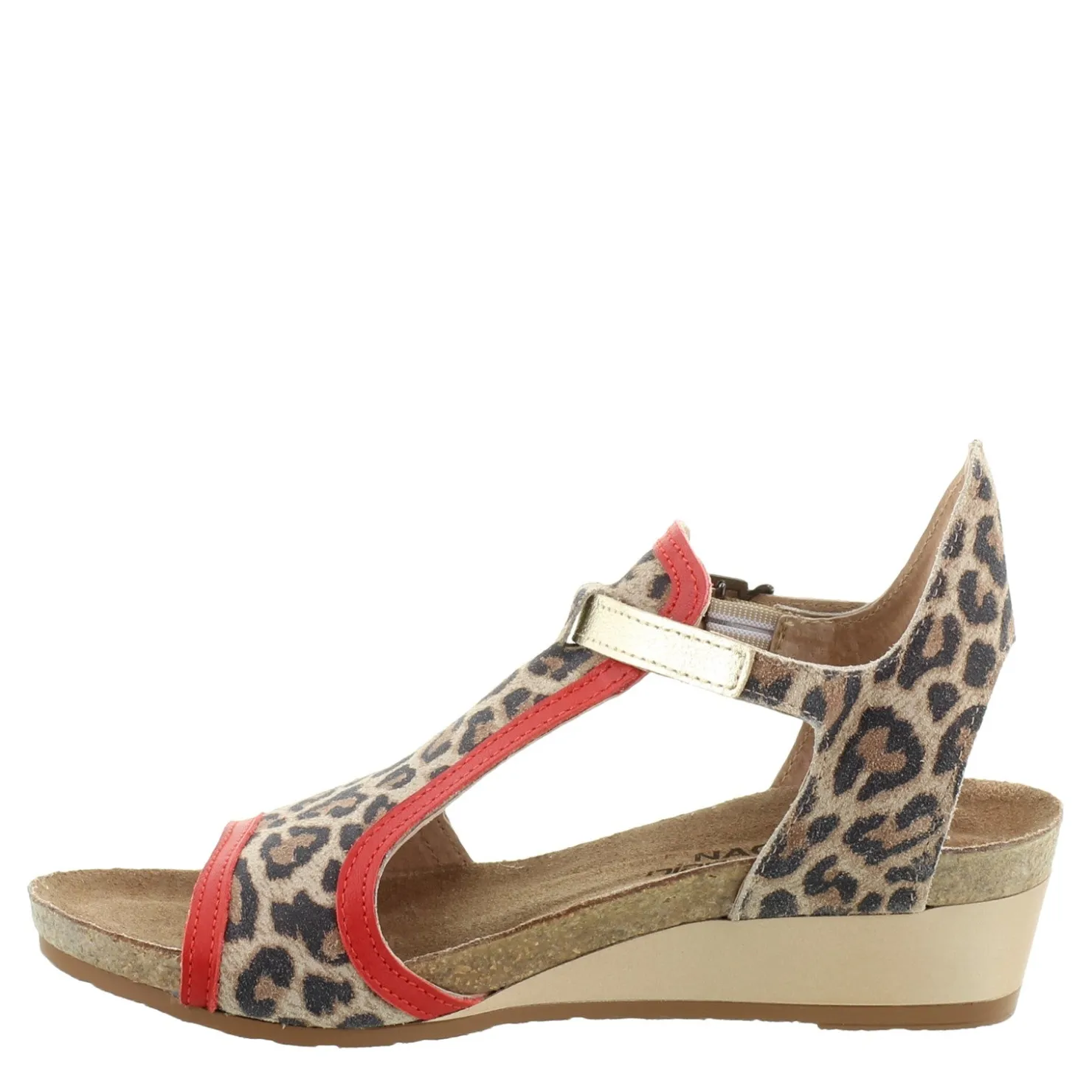 Footbed Sandals*Naot Women's , Fiona Sandal Cheetah