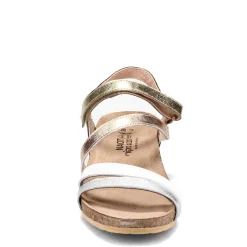 Footbed Sandals*Naot Women's , Hero Sandal Silver / Gold Mix