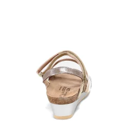 Footbed Sandals*Naot Women's , Hero Sandal Silver / Gold Mix