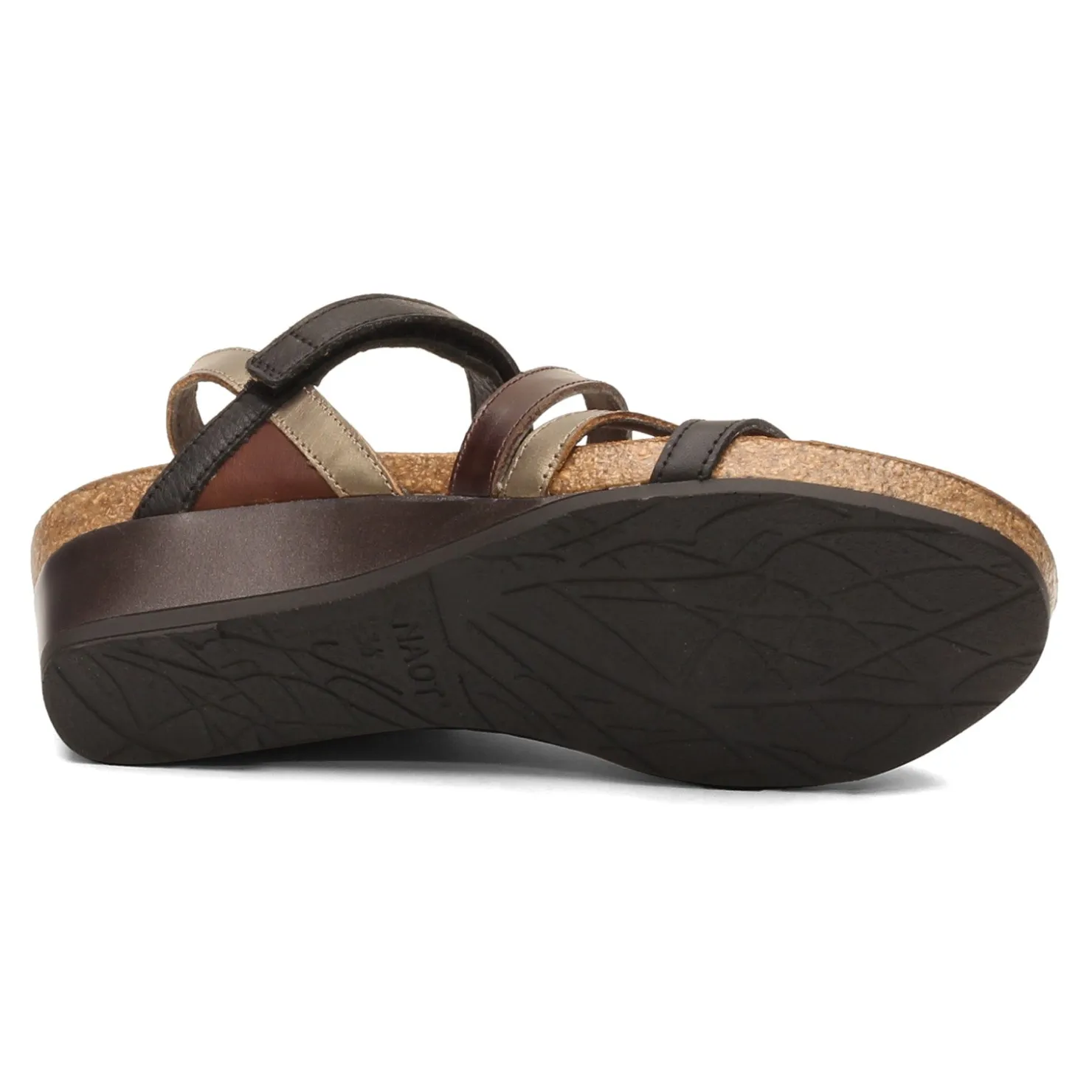 Footbed Sandals*Naot Women's , Hero Sandal Black / Pewter
