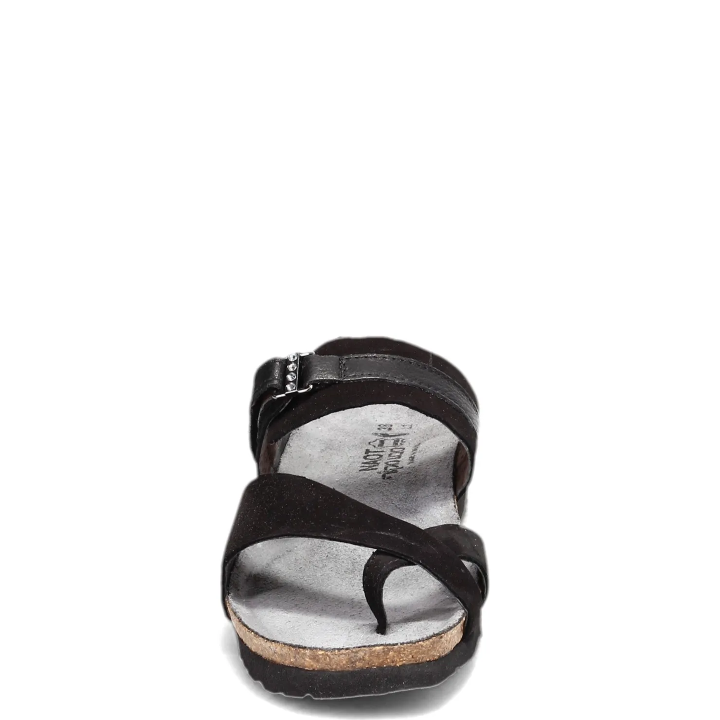 Wedges*Naot Women's , Jessica Sandal Black Nubuck