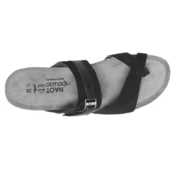 Wedges*Naot Women's , Jessica Sandal Black Nubuck