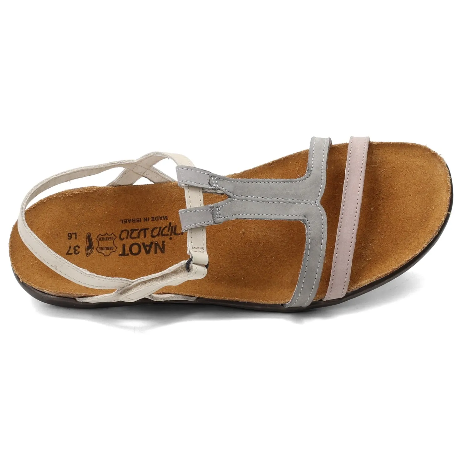 Footbed Sandals*Naot Women's , Judith Sandal Beige Grey