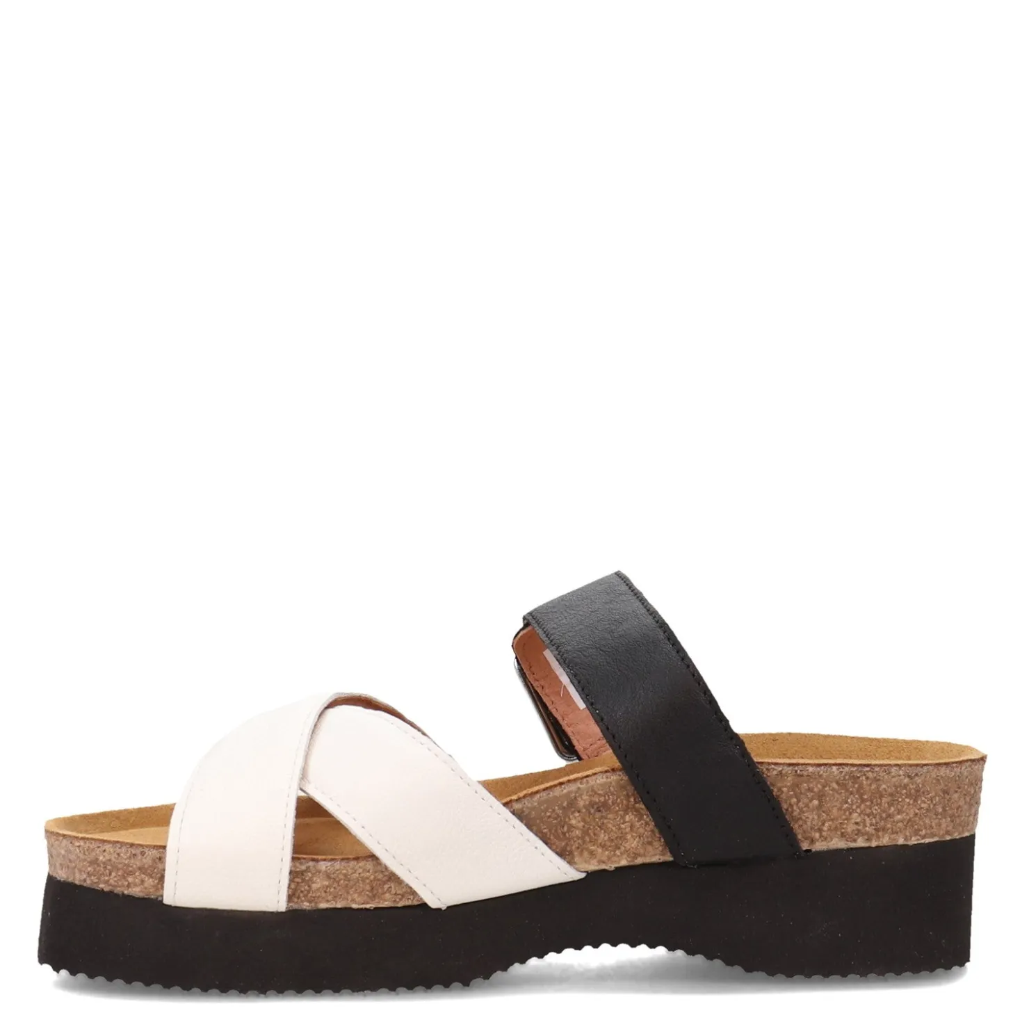 Footbed Sandals*Naot Women's , Juliette Sandal Black / White