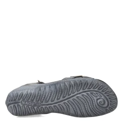 Footbed Sandals*Naot Women's , Karawa Sandal Soft Black/Gray/Khaki